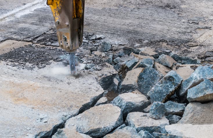 concrete tear-out